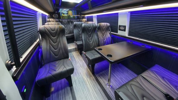 modesto 18 passenger sprinter van interior