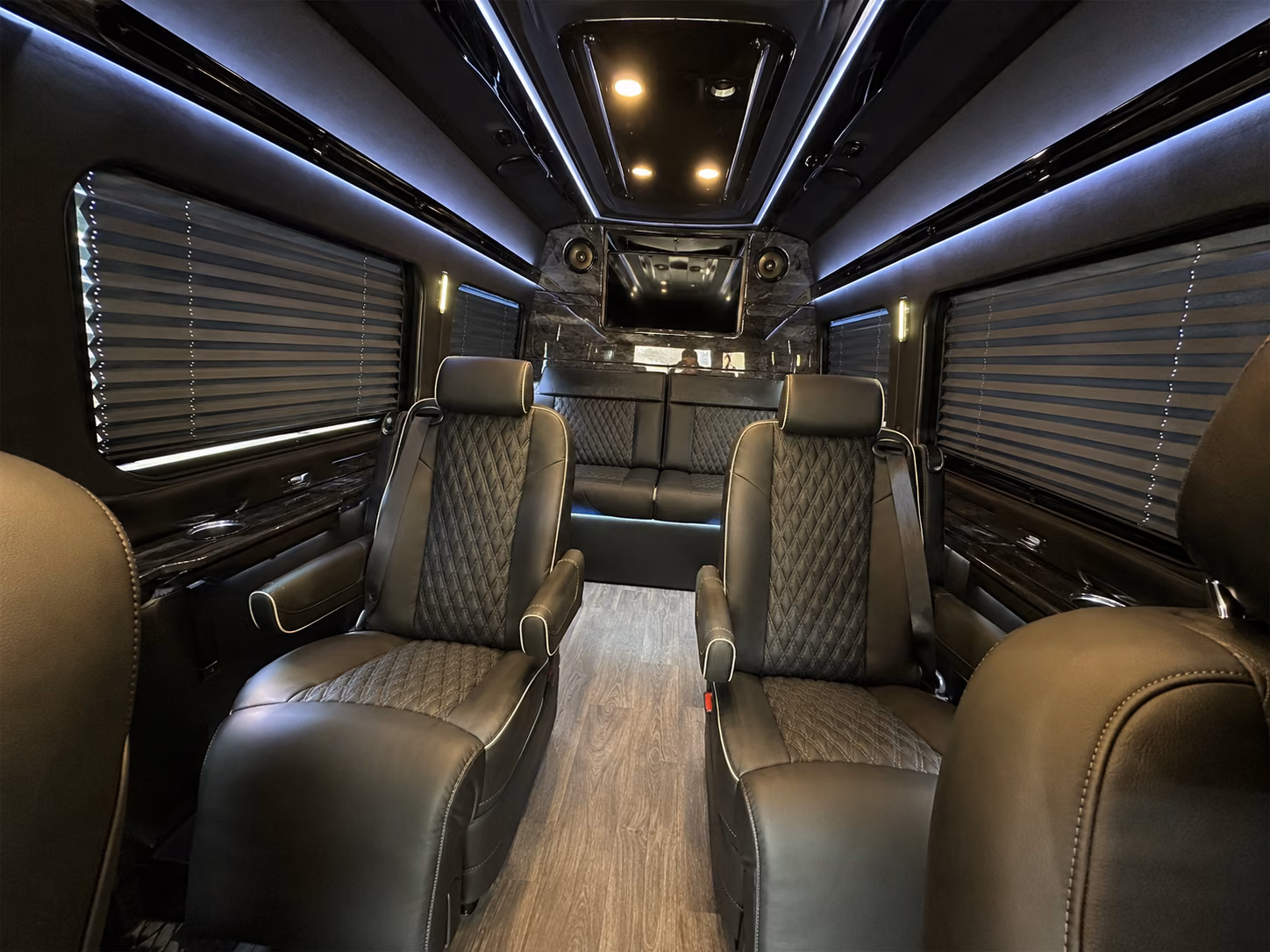 modesto 10 passenger sprinter van interior