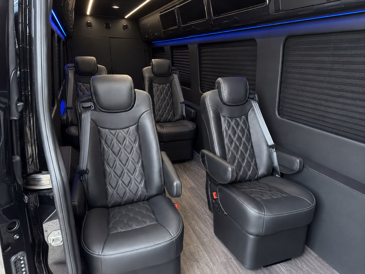 modesto 12 passenger sprinter van inside